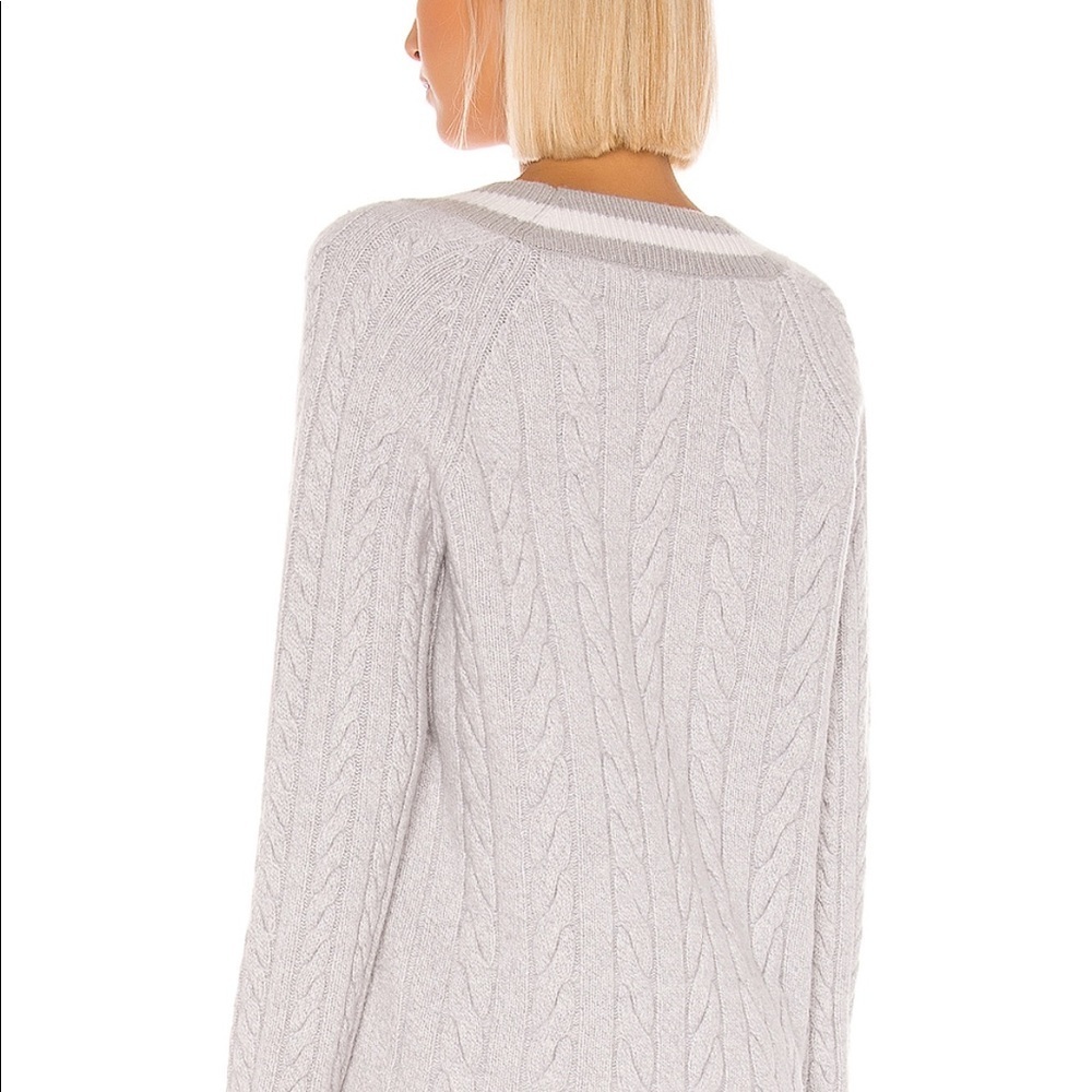 Theon Oversized Striped Cable-Knit Sweater - Picture 3 of 8